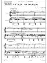 La Création Du Monde - MILHAUD - Partition - Piano